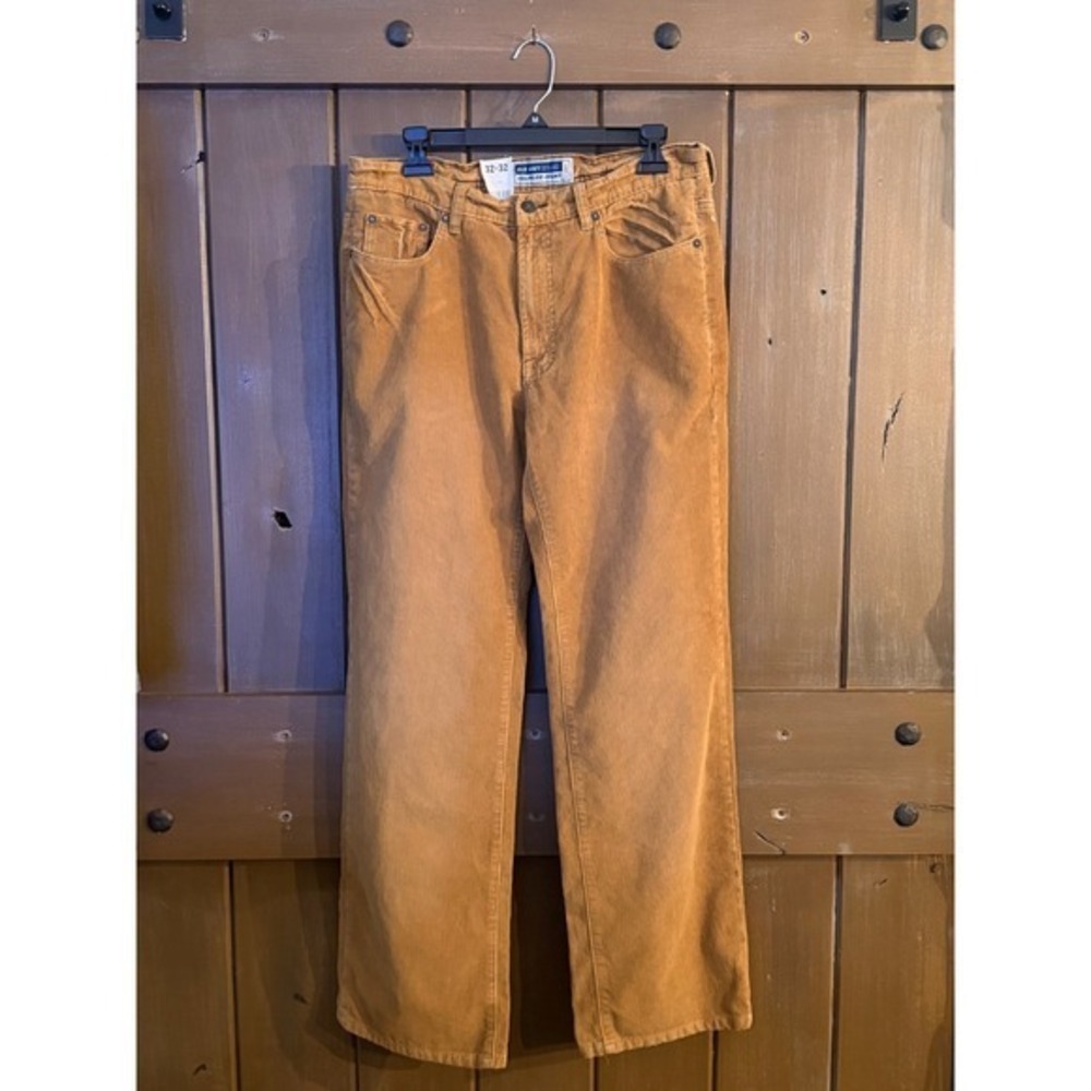 VTG 2005 Old‎ Navy Flare Corduroy Pants Deadstock NWT 32x32 Brown Skater Y2K